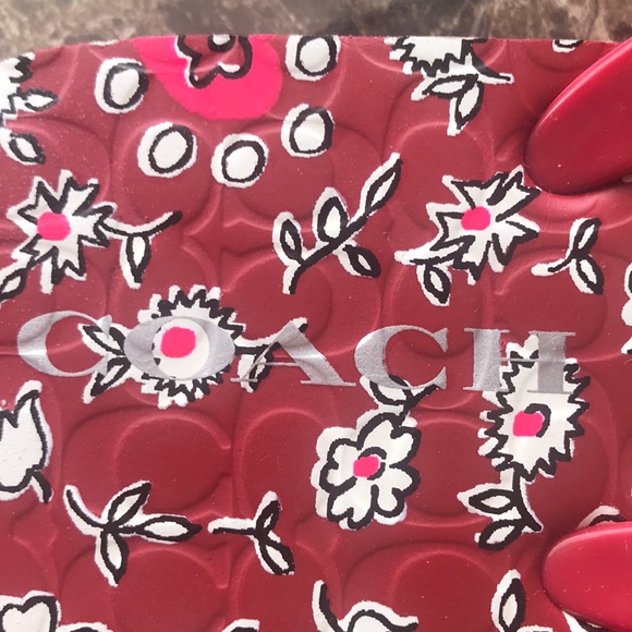 NWOT Coach flowery red sandals. - Picture 5 of 5